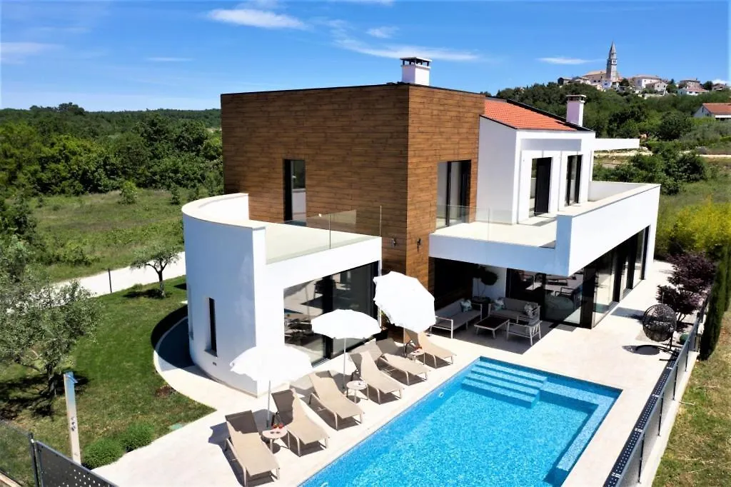 Vakantiehuis Holiday House In Visnjan With Sea View, Terrace, Air Conditioning, Wi-Fi